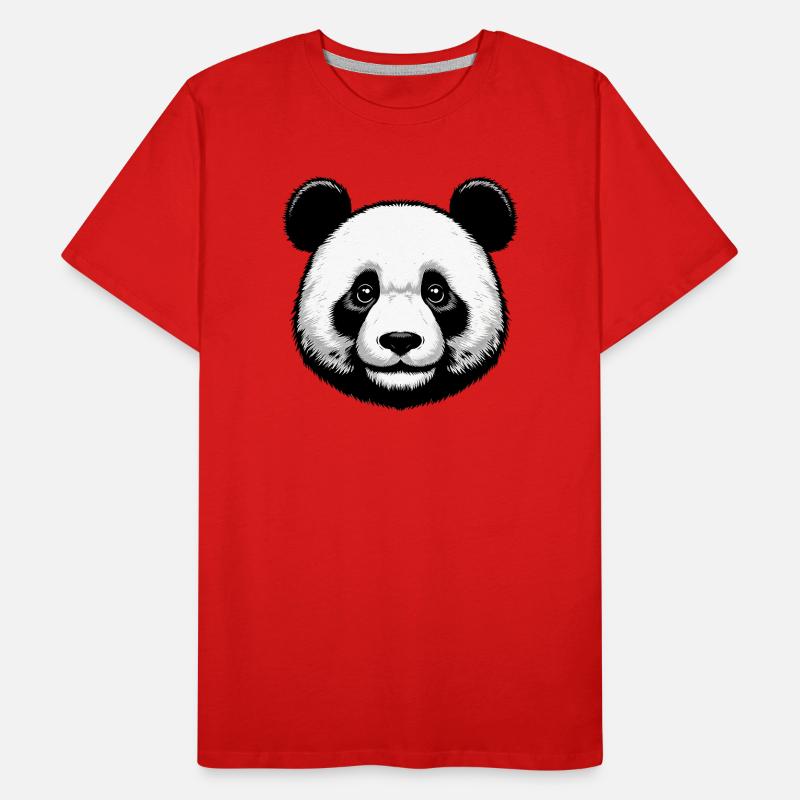 Panda Männer Premium Bio T-Shirt