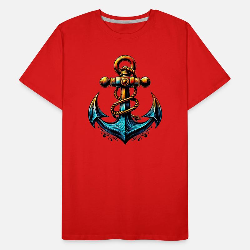 Ein Anker Männer Premium Bio T-Shirt