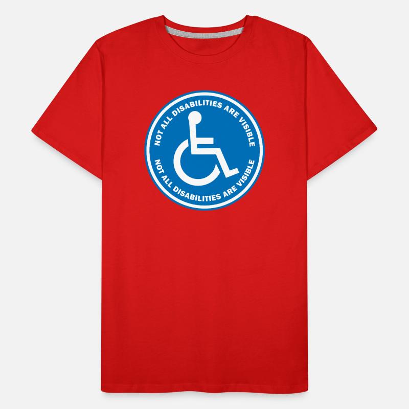 Nicht alle Behinderungen sind sichtbar Männer Premium Bio T-Shirt
