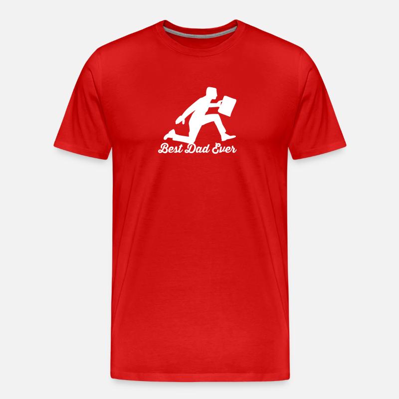 Geschäft - Männer Premium Bio T-Shirt - Rot