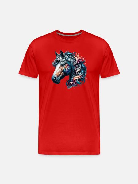 Cheval - T-shirt bio Premium Homme - rouge