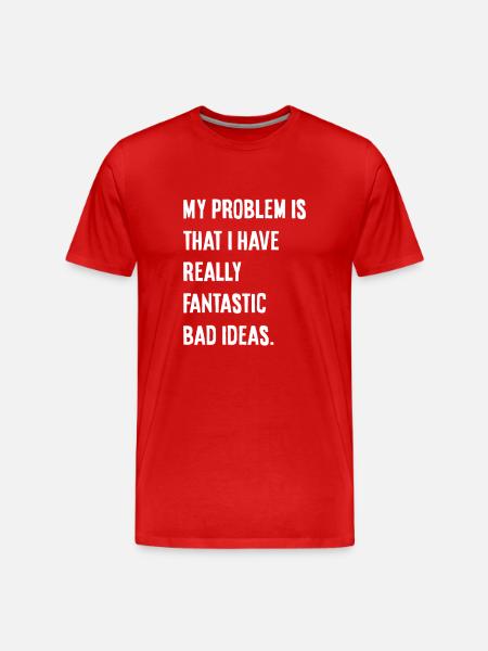 My problem - Men's Premium Organic T-Shirt - red