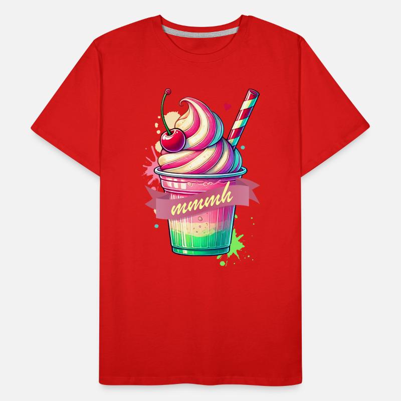 Seductive temptation: colorful milkshake Men's Premium Organic T-Shirt