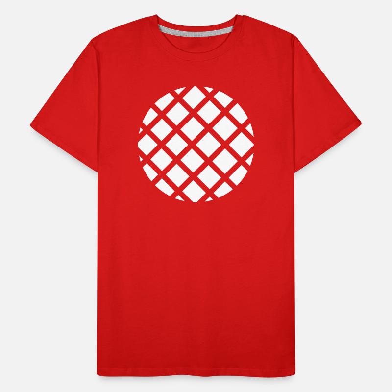pie circle grid Men's Premium Organic T-Shirt