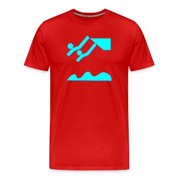 SYNCHRONIZED DIVING DIVING DIVING - Men's Premium Organic T-Shirt - red - Front - Damien (186cm)