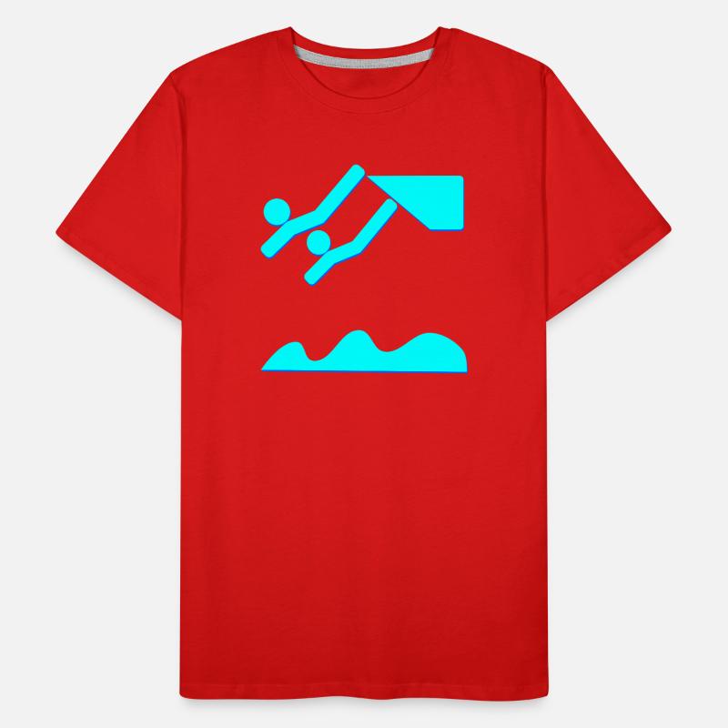 SYNCHRONIZED DIVING DIVING DIVING Men's Premium Organic T-Shirt