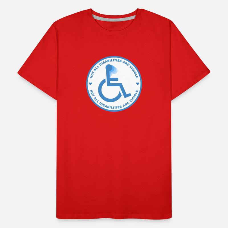 Tous les handicaps ne sont pas visibles T-shirt bio Premium Homme