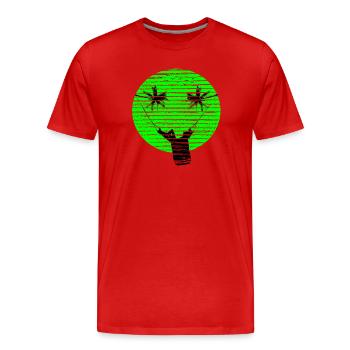 SMILEY VACANCES - T-shirt bio Premium Homme - rouge - Devant - Damien (186cm)