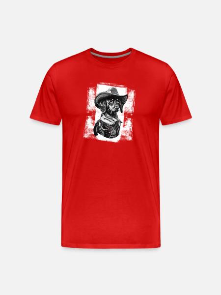 Sheriff Jamnik - Men's Premium Organic T-Shirt - red