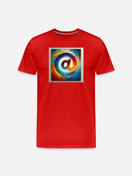 Symbol 6 - Men's Premium Organic T-Shirt - red