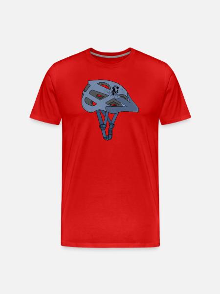 Cycling helmet - Men's Premium Organic T-Shirt - red