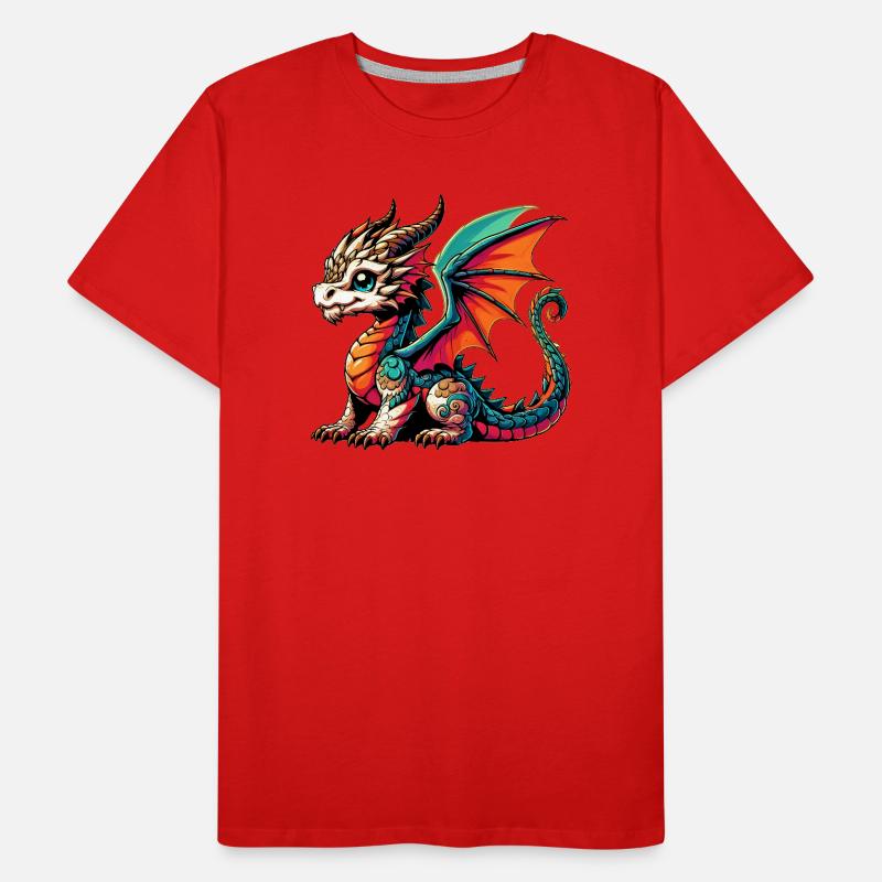 Drache Männer Premium Bio T-Shirt