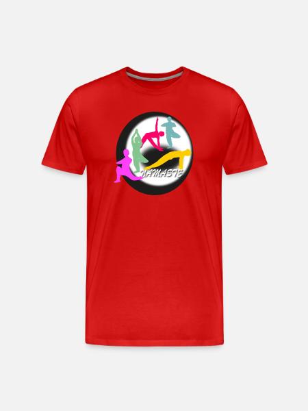 Yoga Logo - Men's Premium Organic T-Shirt - red