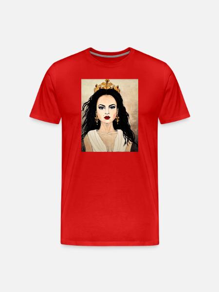 Königin - Männer Premium Bio T-Shirt - Rot
