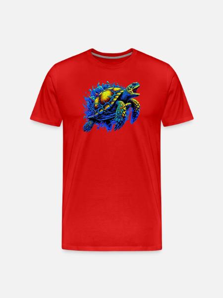 Turtle - Men's Premium Organic T-Shirt - red