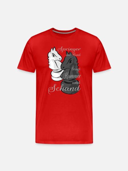Schach - Männer Premium Bio T-Shirt - Rot