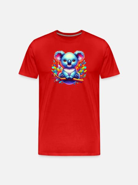 Koala - Men's Premium Organic T-Shirt - red