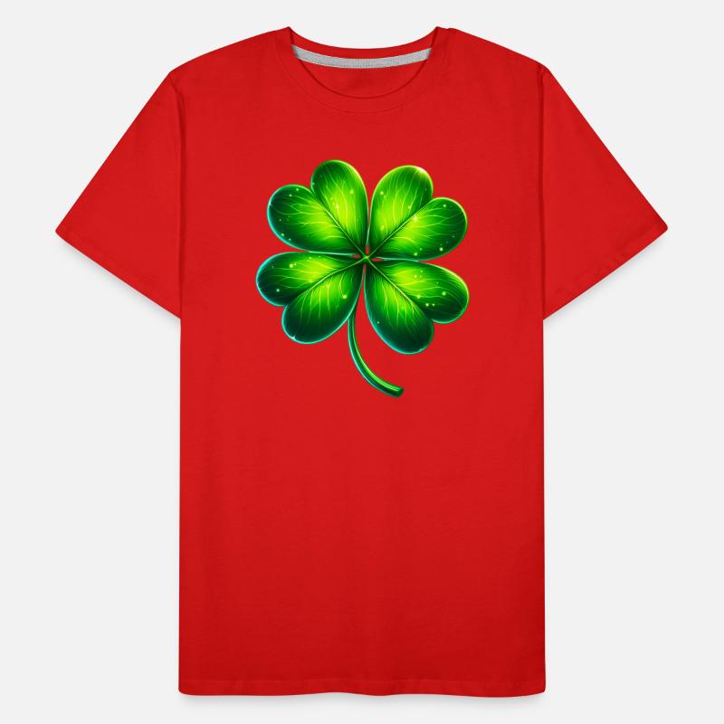 Four-leaf clover Men's Premium Organic T-Shirt