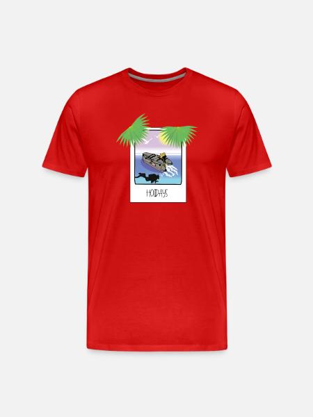 Instantané Vacances - T-shirt bio Premium Homme - rouge