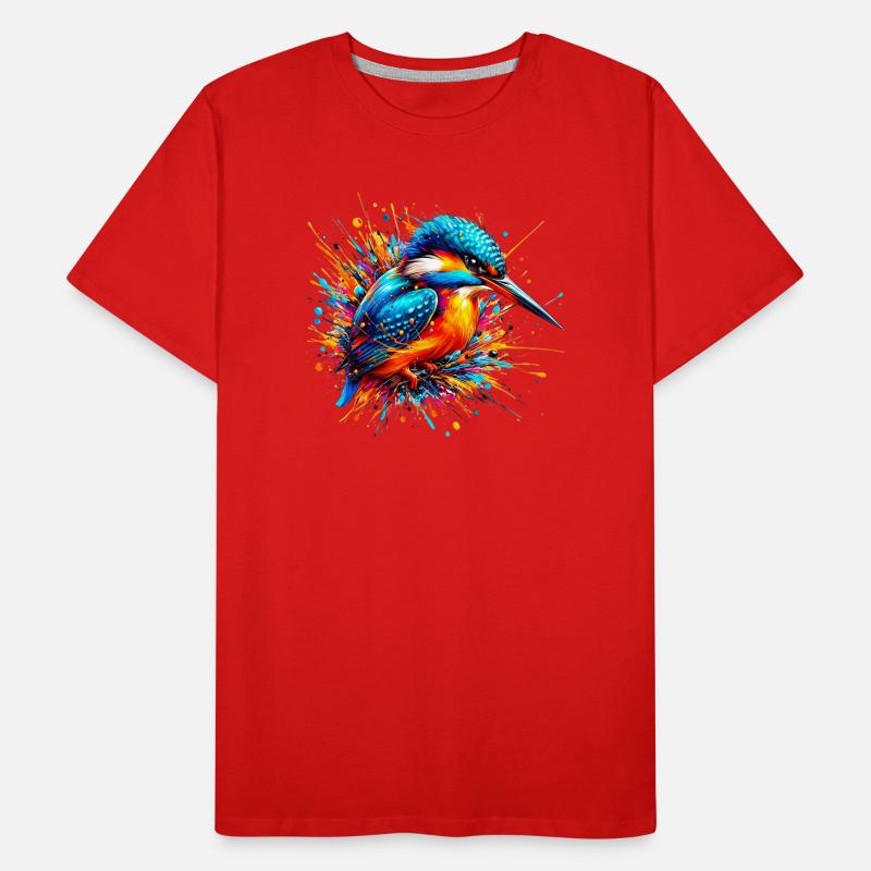 Eisvogel Männer Premium Bio T-Shirt