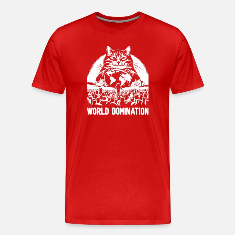 Domination du monde 1 - T-shirt bio Premium Homme - rouge