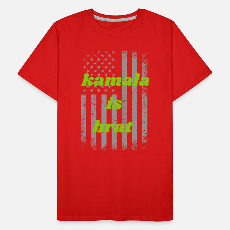 kamala is brat harris 2024 T-shirt bio Premium Homme