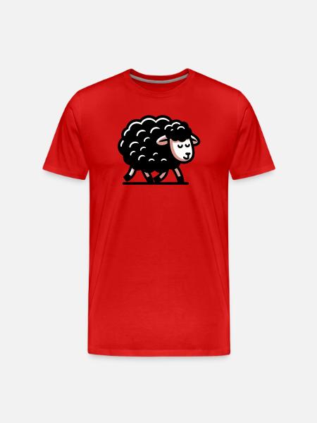 Black Sheep - Men's Premium Organic T-Shirt - red