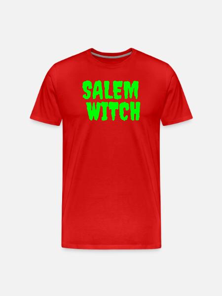 SalemWitch Halloween Design - Men's Premium Organic T-Shirt - red