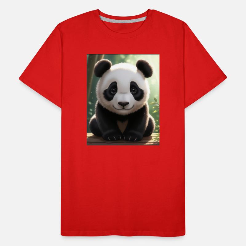 Panda Design Männer Premium Bio T-Shirt