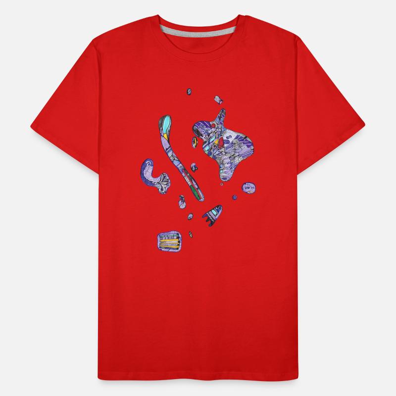 Des spots colorés T-shirt bio Premium Homme