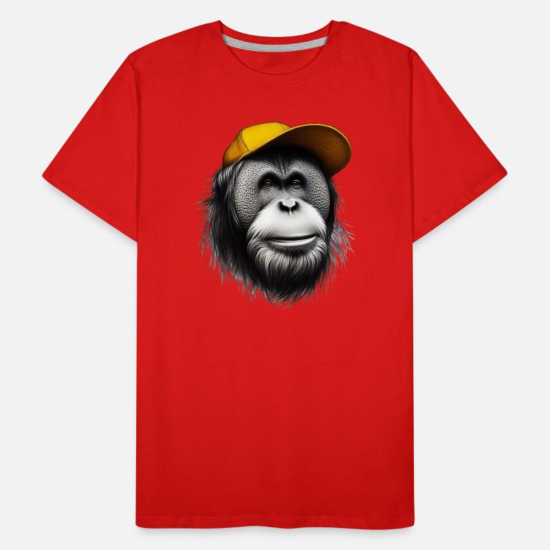 Singe orang-outan T-shirt bio Premium Homme