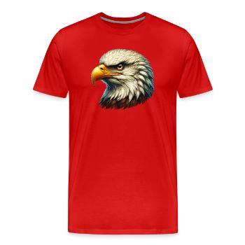 Aigle - T-shirt bio Premium Homme - rouge - Devant - Damien (186cm)
