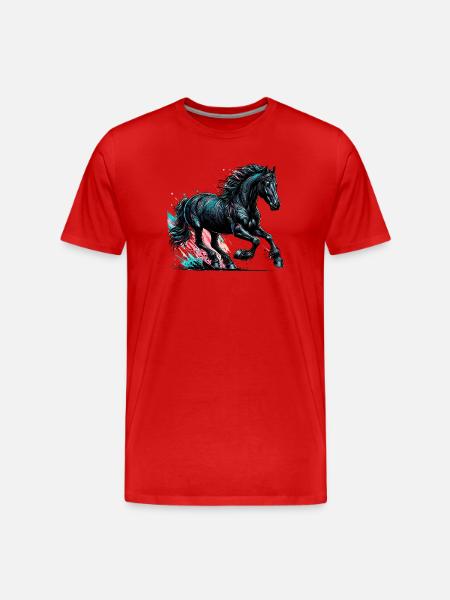 Cheval - T-shirt bio Premium Homme - rouge