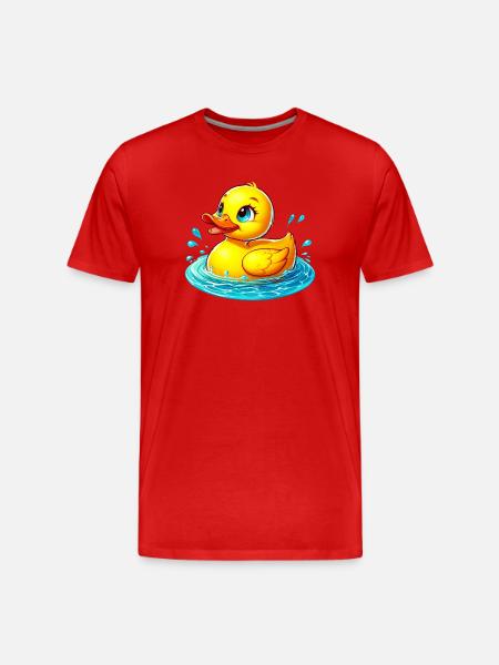 Caneton Canard Canard Canard - T-shirt bio Premium Homme - rouge