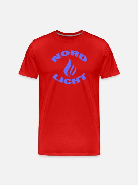 NORDLICHT - Männer Premium Bio T-Shirt - Rot