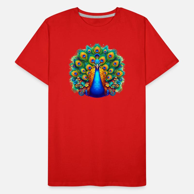 Peacock Men's Premium Organic T-Shirt