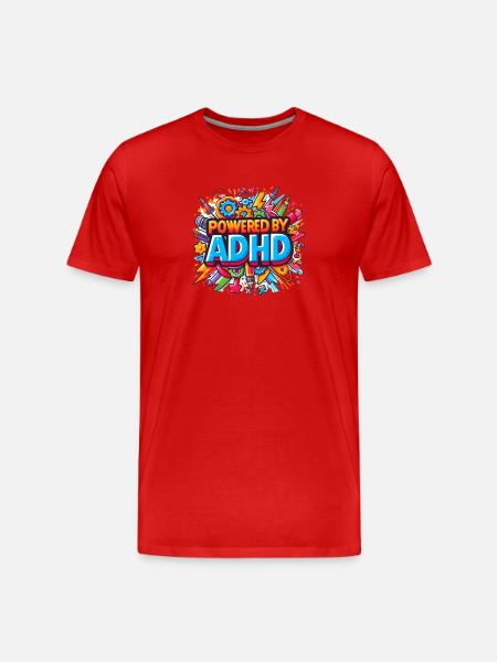 TDAH - T-shirt bio Premium Homme - rouge