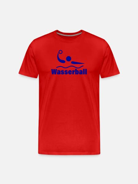WASSERBALL - Männer Premium Bio T-Shirt - Rot