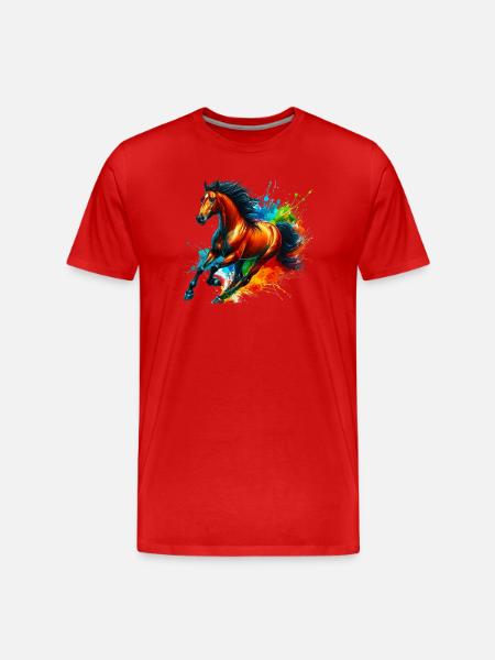 Cheval - T-shirt bio Premium Homme - rouge