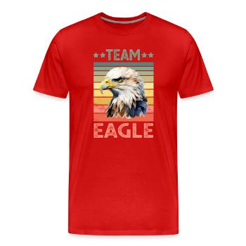 Eagle - Men's Premium Organic T-Shirt - red - Front - Damien (186cm)
