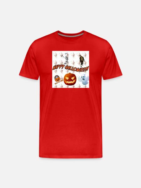 happy halloween version 3 - Men's Premium Organic T-Shirt - red