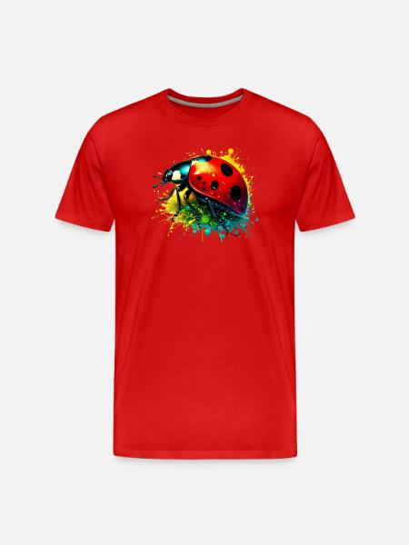 Ladybird - Men's Premium Organic T-Shirt - red
