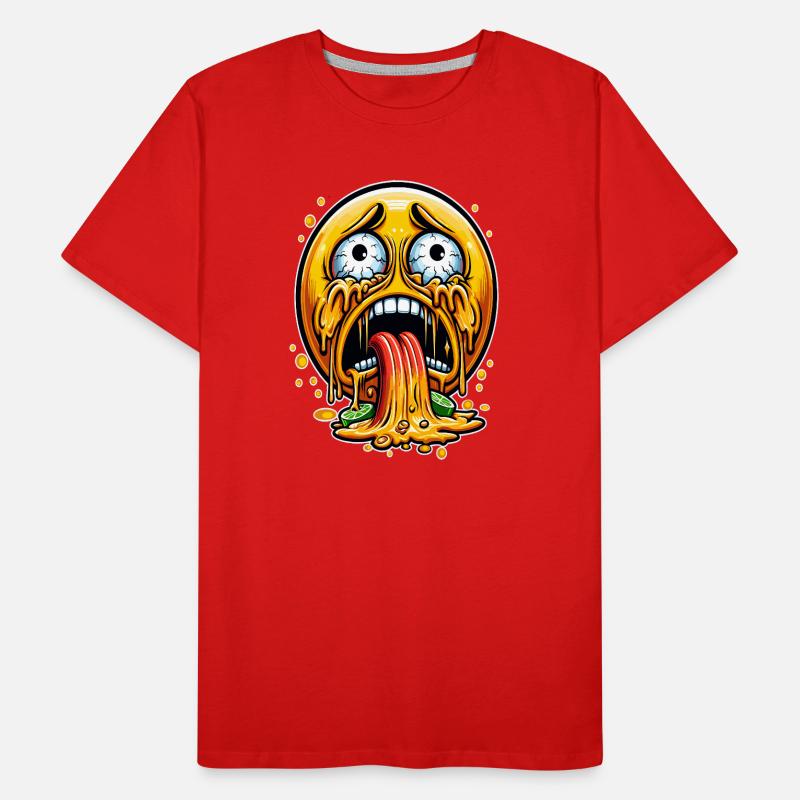 Puke attack face Men's Premium Organic T-Shirt