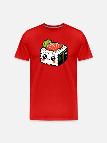 Sushi - Men's Premium Organic T-Shirt - red