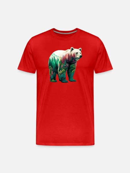Ours - T-shirt bio Premium Homme - rouge