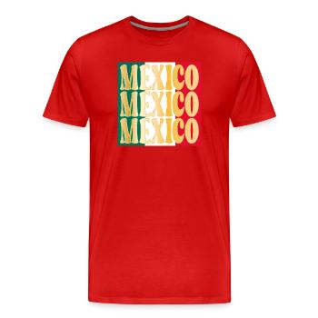 Mexiko Mexikanisch Mexiko - Männer Premium Bio T-Shirt - Rot - Vorne - Damien (186cm)