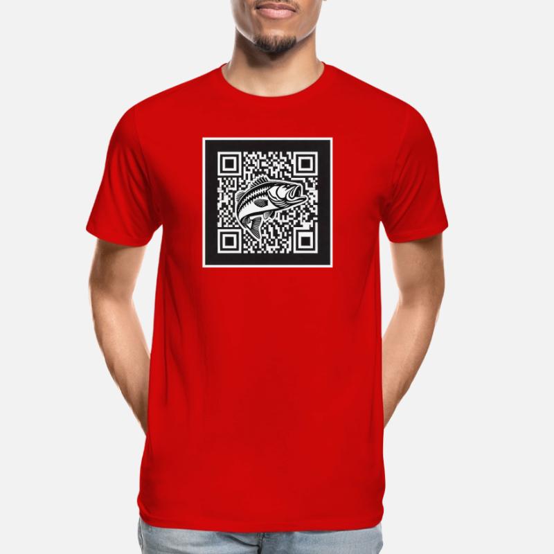 Perch QR Code Design Men's Premium Organic T-Shirt