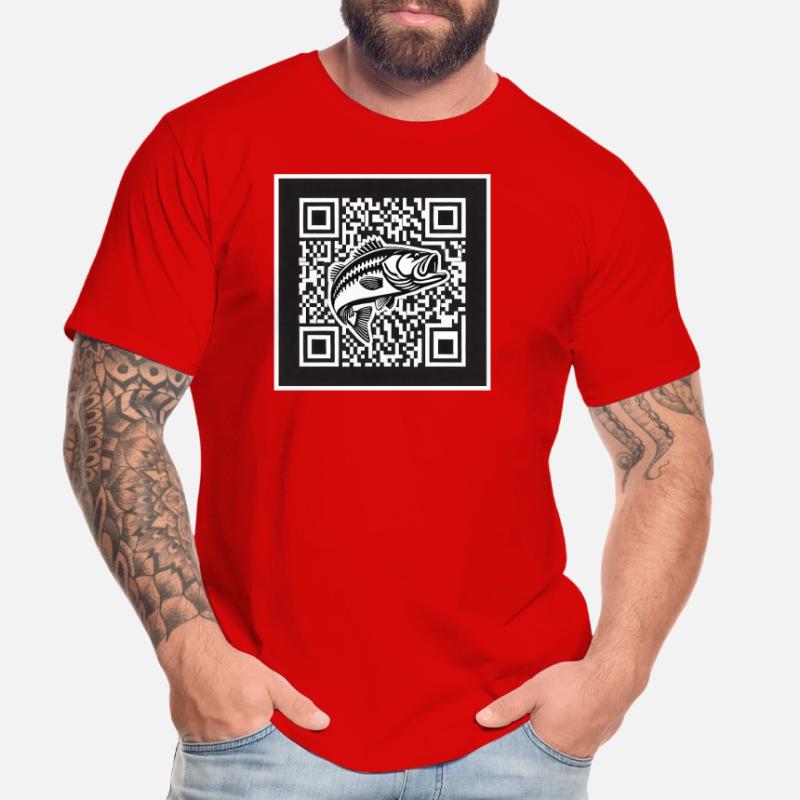 Perch QR Code Design Men's Premium Organic T-Shirt