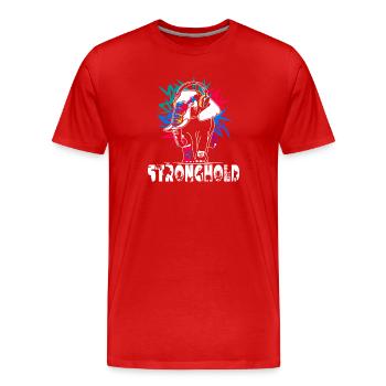 Elephant - Men's Premium Organic T-Shirt - red - Front - Damien (186cm)