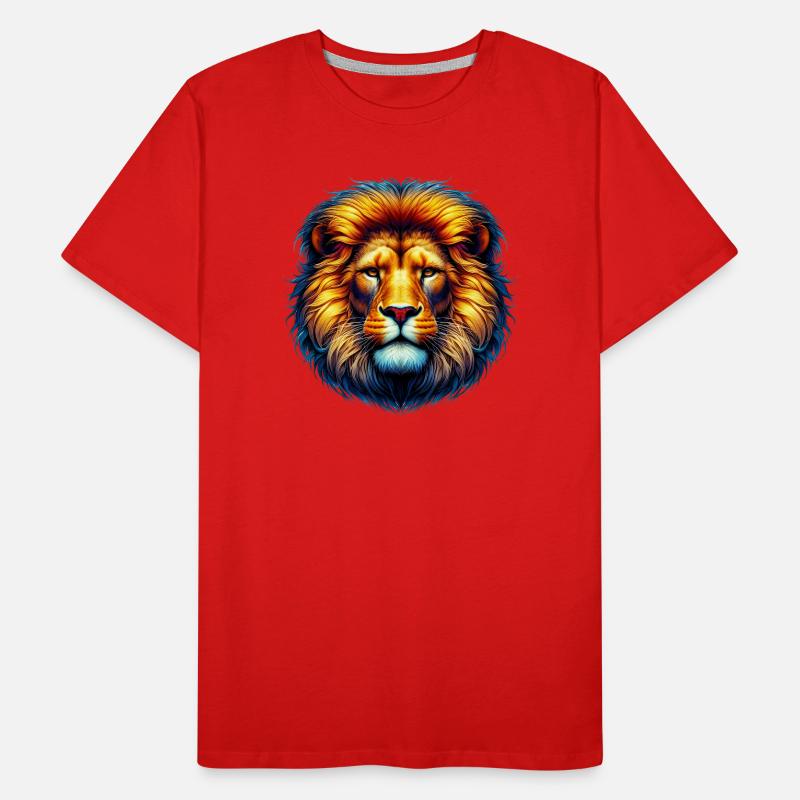 Löwe Männer Premium Bio T-Shirt